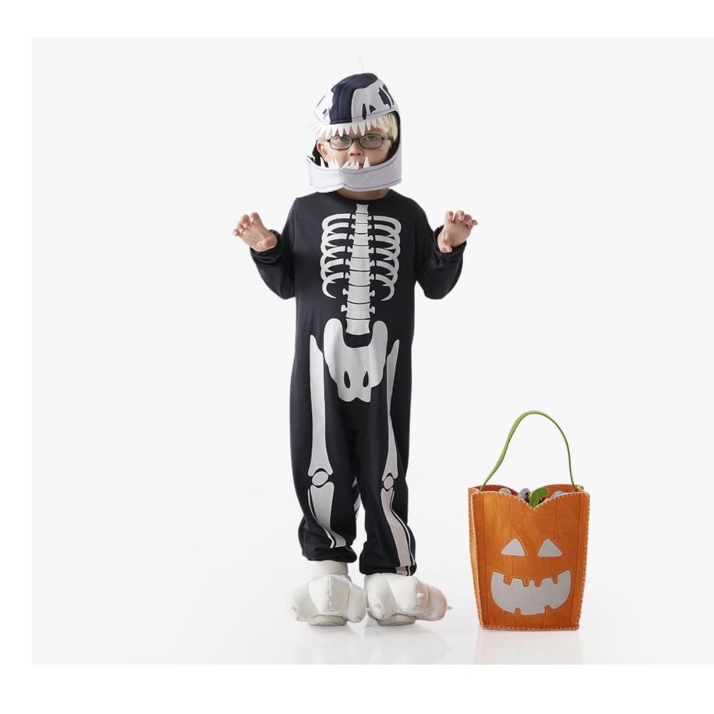 Pottery Barn Kids Dino Skeleton Costume